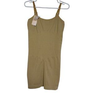 Beige shapewear camisole dress for women with adjustable straps, Size L. NWT.